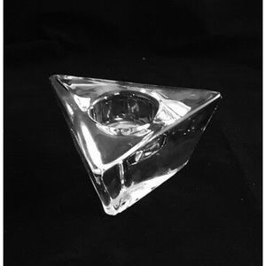 Orrefors crystal candle holder